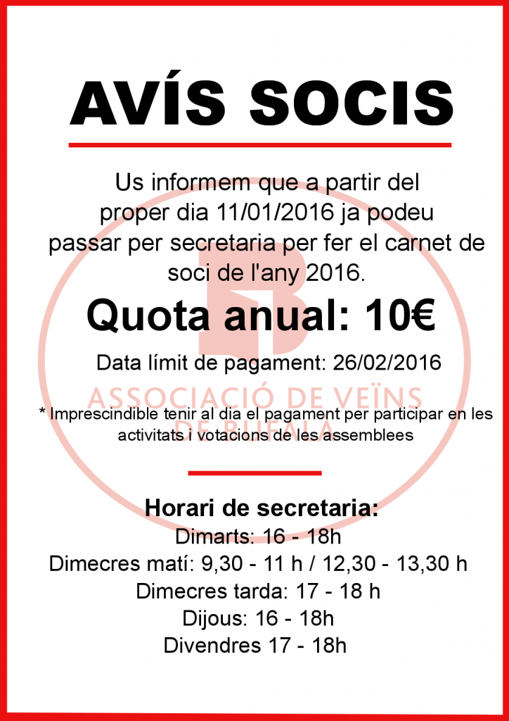 AVIS SOCIS  20162